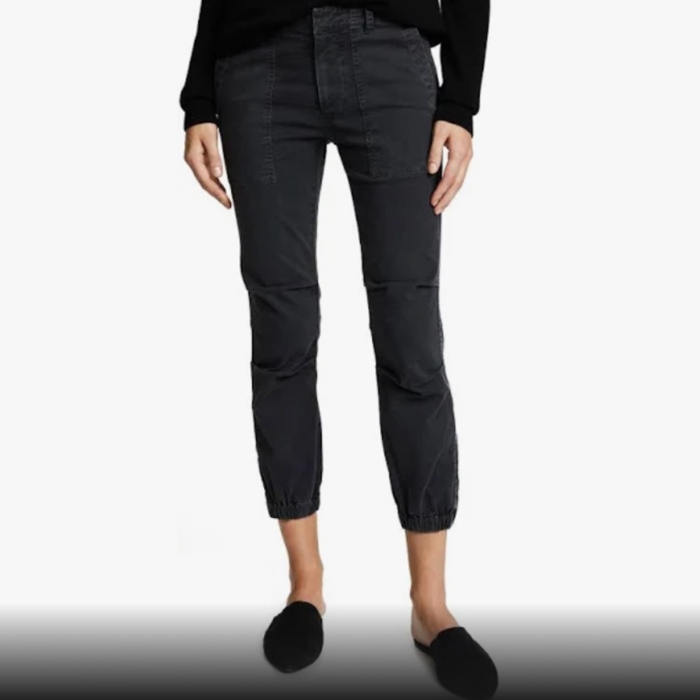 Nili Lotan cropped military low rise  pants straight leg